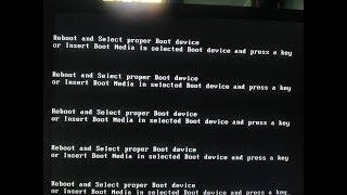 Reboot and Select proper Boot devices or insert boot media in selected boot device and press a key