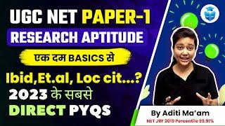 UGC NET Paper 1 | Research Aptitude PYQs | Referencing Styles in Research by Aditi Mam | JRFAdda