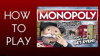 How To Play Monopoly For Sore Losers Board Game (Hasbro)