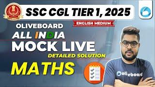 Oliveboard 8 - 9 March SSC CGL Maths Mock Test 2025 With Solutions