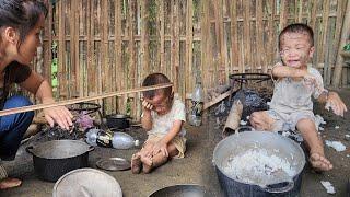 FULLVIDEOS: son is left alone at home hungry and has to cook for himself when his mother is away