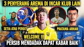 Tolak 500 Miliar‼️3 Penyerang Arema Di Tawar Klub Liga 1 Bonek Kritik Gaya Bruno🫵 Berita Persib️