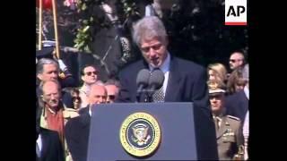 USA: BILL CLINTON MEETS ITALIAN PRESIDENT OSCAR LUIGI SCALFARO