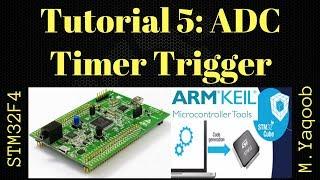 STM32F4 Discovery board - Keil 5 IDE with CubeMX: Tutorial 5 ADC TIM Trigger - Updated Nov 2017