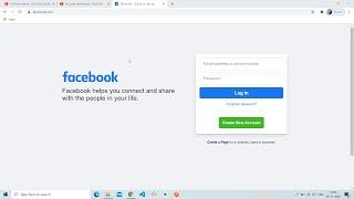 Facebook Login Page 2020 for beginners using HTML and CSS