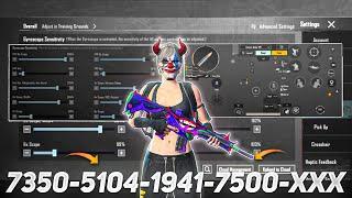 New Update 3.2Best Sensitivity code + Control Settings Pubg Mobile/Bgmi Sensitivity 2024