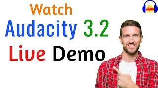 Demo of new interface and features of Audacity 3.2