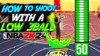 HOW TO SHOOT WITH A LOW 3 POINT RATING IN NBA 2K24! TIPS TO NEVER MISS AGAIN + BEST JUMPSHOT!