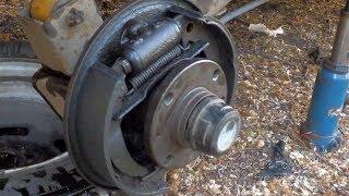 How to remove and put the rear brake pads VAZ 2108, 2109, 21099