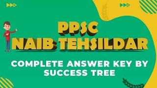 PPSC Naib Tehsildar Answer key| PPSC