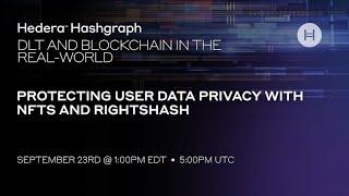 Protecting user data privacy with NFTs and RightsHash