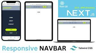 Next JS Responsive Navbar (using tailwind CSS)