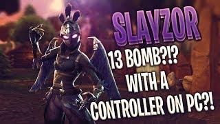 Fortnite | Controller on PC?! How many kills!? | SLayZoR