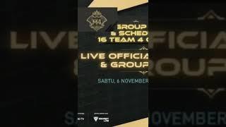 M4 Group Draw ( Jadwal Undian M4 Jakarta Istora Senayan