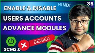  Disable user accounts in Spring Security | Spring Boot Project in Hindi