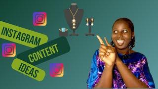 Instagram Content Ideas For Jewelry Brands || INSTAGRAM CONTENT IDEAS