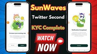 How to complete SunWaves second Twitter kyc | #Sunwaves #icenetwork | SunWaves Twitter kyc |SunWaves