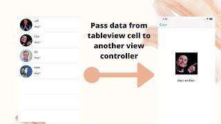 Pass data from tableview cell to another view controller | Swift 5