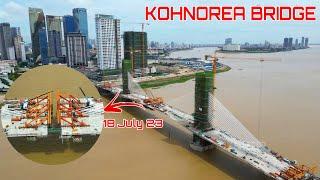 18 July 23 Drone View KOHNOREA Bridge $38mil 824m Length 24,5m Wide Construction Update