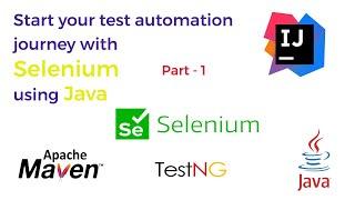 Selenium Full Course using Java |  WebDriverManager | Maven | Web Automation | Part 1 |