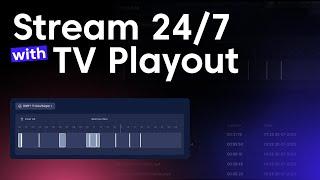 Create a 24/7 stream with Castr TV Playout