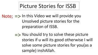 Picture stories for ISSB