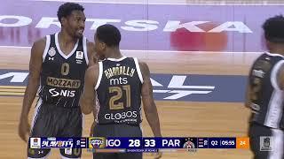 AdmiralBet ABA League 2023/24 Highlights, QF Round 2: Igokea m:tel - Partizan Mozzart Bet(19.4.2024)