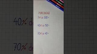 Cómo calcular PORCENTAJES parte 1 | Aprendiendo Matemática