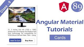 angular material cards | Angular material tutorials | Angular tutorials #angular #angularmaterial