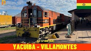 Cab Ride Yacuíba - Villamontes (Santa Cruz–Yacuíba Railway, Bolivia) train driver's view 4K