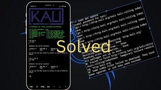 Kali Nethunter apt update and upgrade error fix | Kali NetHunter installation on Mobile Phone 2023