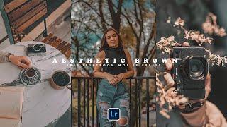 Aesthetic Brown Filter - Aesthetic Lightroom Preset Free Download - Mobile Lightroom Tutorial