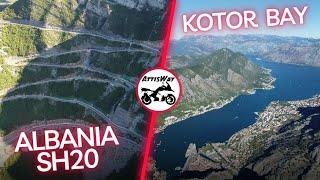 Albania The Famous SH20 Road, Theth National Park, Kotor Bay,  Motorcycle Tour To Balkans 2022