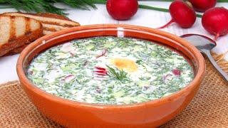 The most delicious OKROSHKA! Remember this RECIPE! Okroshka recipe on Kefir and Mineral water