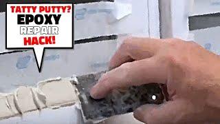 How to repair cracked glazing putty with epoxy filler!