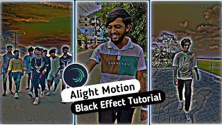 TikTok Trending Black Effect Video Editing || Alight Motion Black Effect Complete Tutorial SanjayTek