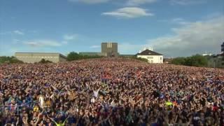 Iceland Euro 2016 Stars Perform Final Viking Clap with Thousands of Fans in Reykjavík