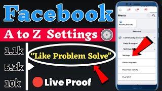 Facebook A to Z Settings || Facebook Like Kaise Badhaye | Facebook All Setting 2022 | Fb Like Tricks