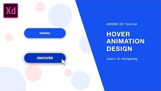 Adobe XD Hover Effect Design & Prototype [Adobe XD Design Tutorials]