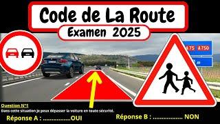  TEST GRATUIT DU CODE DE LA ROUTE 2025  #31