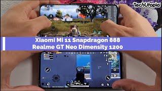 Dimensity 1200 vs Snapdragon 888 Speed test/Gaming comparison/PUBG/Antutu/Mali G77 vs Adreno 660