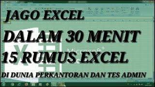 15 Rumus Excel yang Sering Digunakan