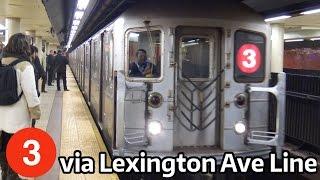 ⁴ᴷ 3 Train Rerouted via the Lexington Avenue Line