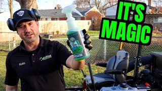 "MOWER MAGIC" Cleaning Solution for Lawn Care Equipment // Works Amazing