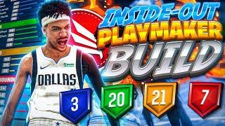 the MOST OVERPOWERED RARE BUILD in NBA 2K21 | BEST INSIDE-OUT PLAYMAKER BUILD | 51+ BADGE UPGRADES