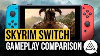 Skyrim Switch Gameplay & Comparison w/ Xbox One X