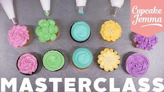 Buttercream Piping Cupcake Decorating Masterclass & Tutorial | Cupcake Jemma