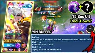 YIN 15 SECONDS ULTIMATE COOLDOWN BUILD IS HERE | YIN BUFF | BEST BUILD & EMBLEM | MOBILE LEGENDS