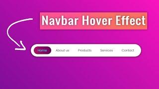 Navbar Hover Effect - CSS | Easy | #CSS