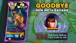 GOODBYE NEW META BADANG!!! ALDOUS SECRET TRICK TO DOMINATE THIS BUFFED HERO IN EXP LANE